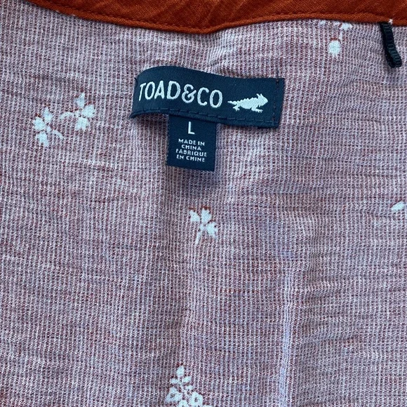 Toad&Co Terracotta Floral Midi Dress - Picture 4 of 5